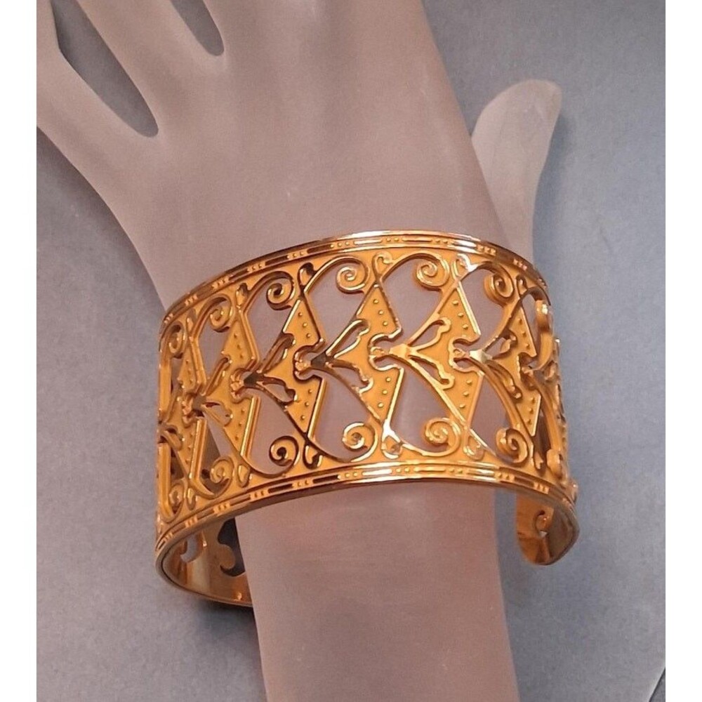 Art Nouveau Enamel Bracelet MMA Enamel Flowers